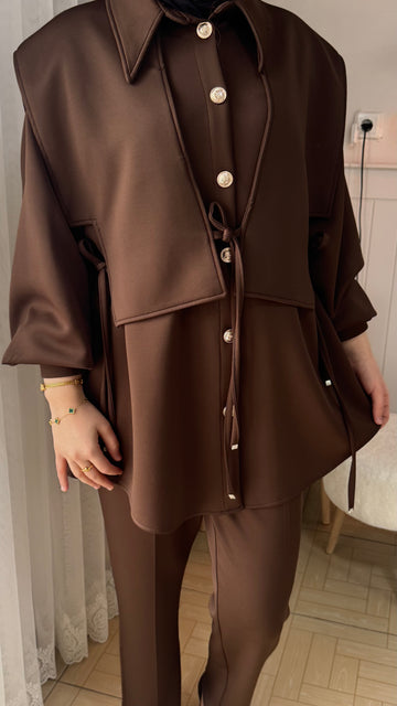 Scuba ikili takım kahve