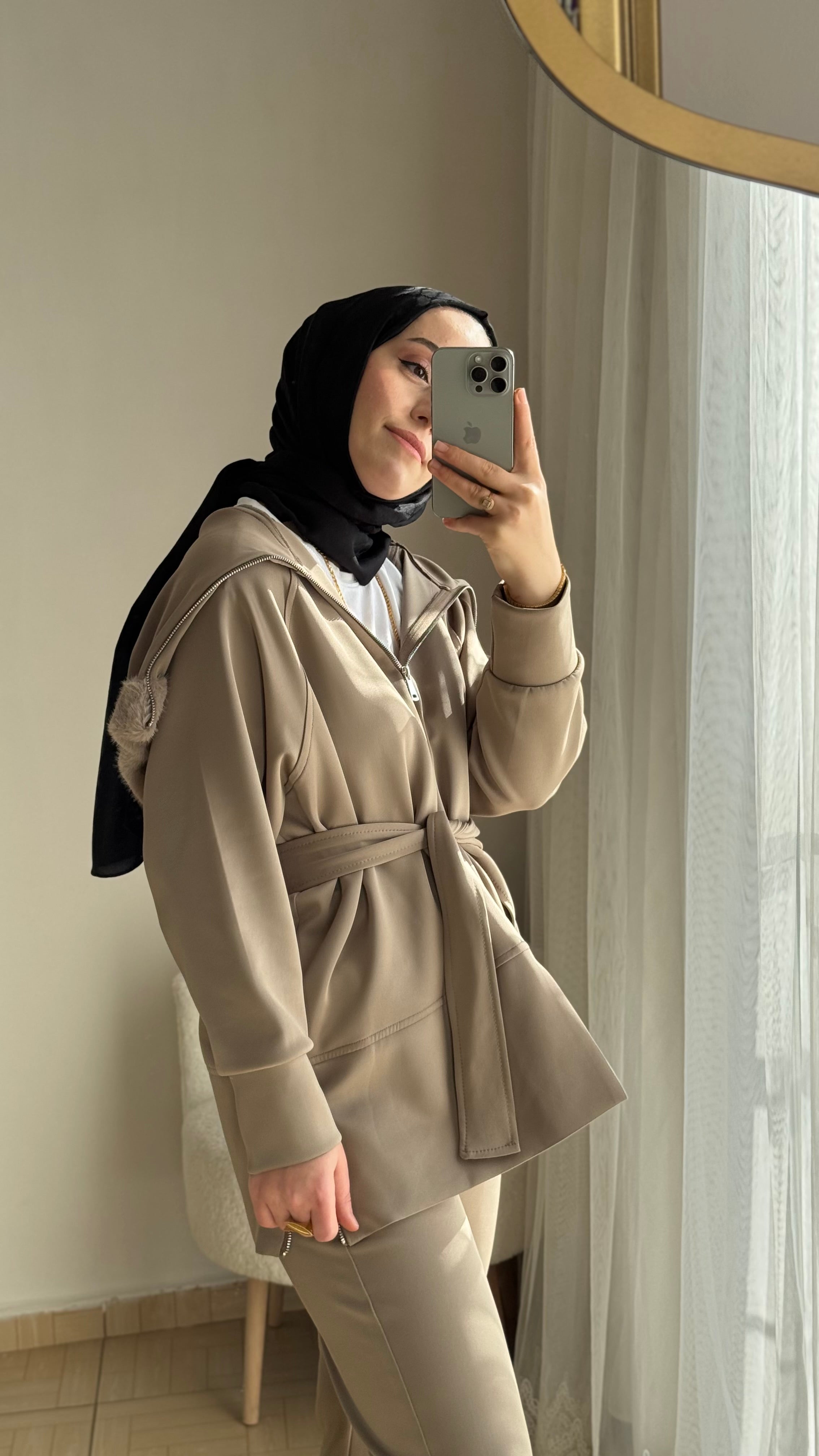 Kürk detaylı scuba ikili takım