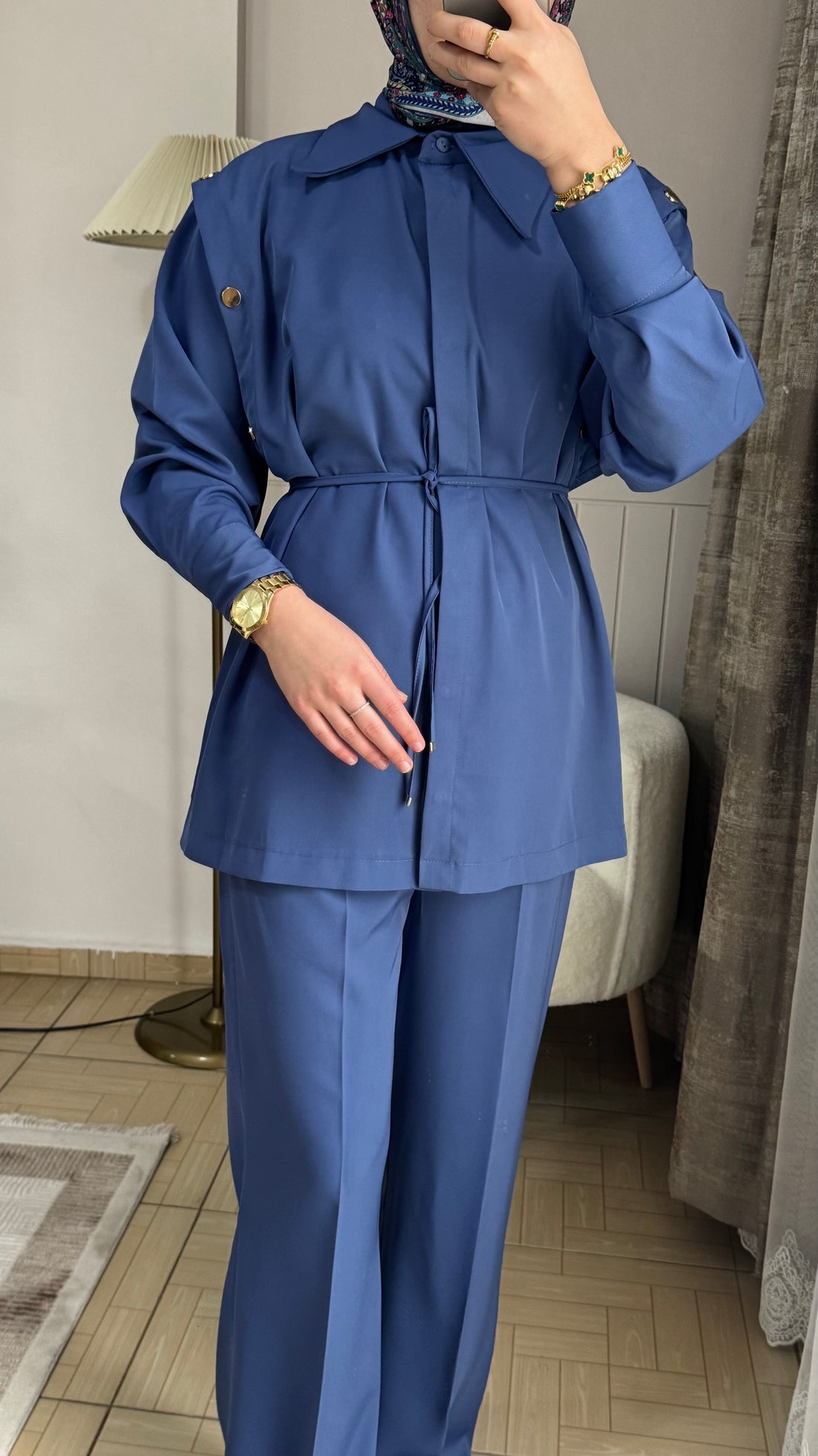 Şifon krep ikili takım