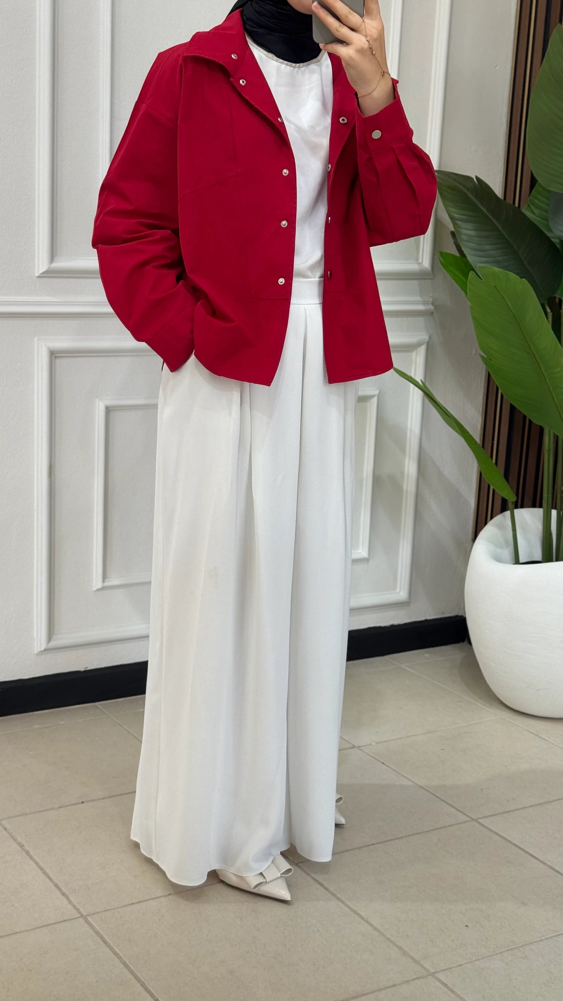 KREP ETEKLİ PANTALON