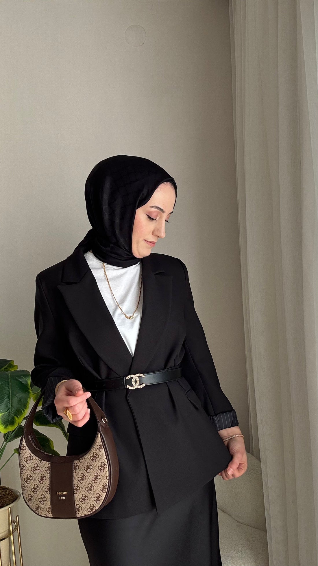 İthal kumaş bleazer ceket