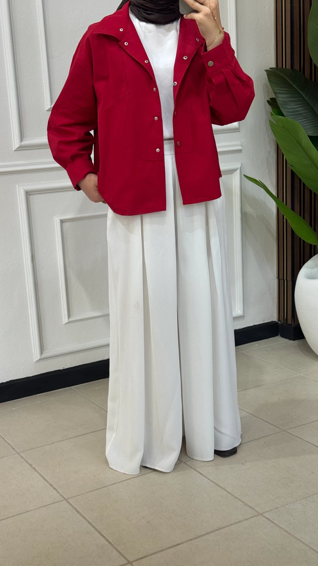 KREP ETEKLİ PANTALON